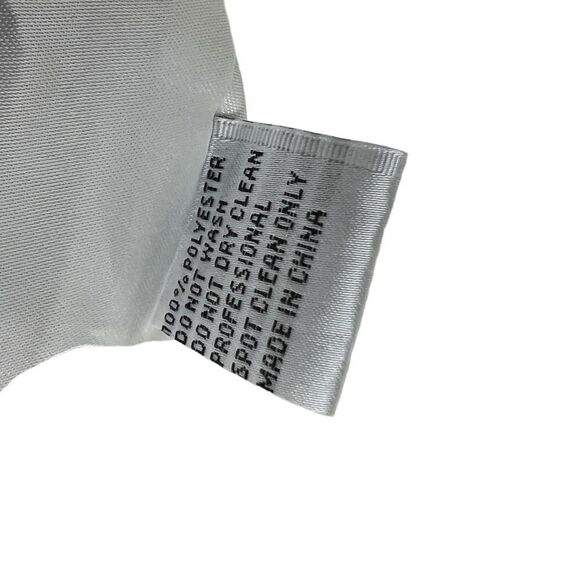 Ieena Mac Duggal Sz 6 White Ruffle Shoulder Empire Waist Deep V-Neck Dress 48952 - Picture 8 of 9